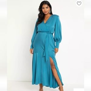 Satin Maxi Dress - NWT